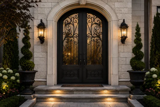 14 ways an iron door completes your entry