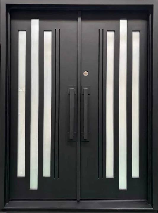 Calla wrought iron double door