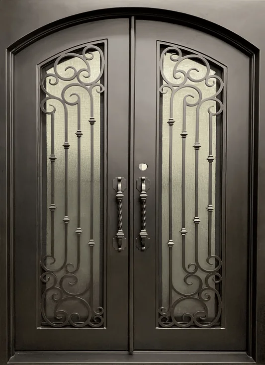 Dahlia arch iron door