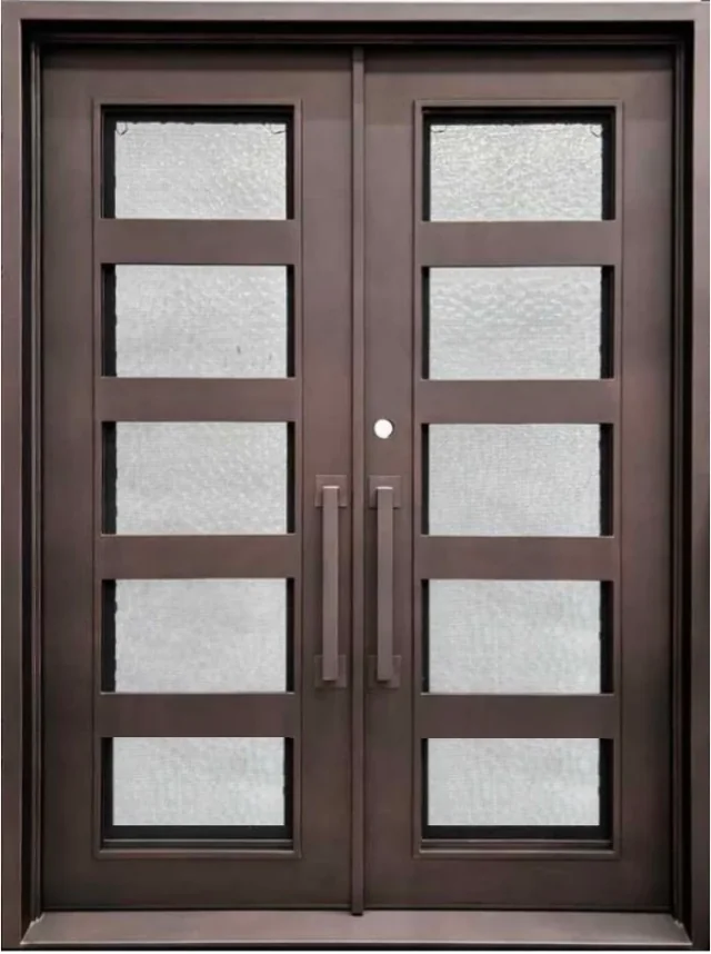 Lotus thermal break modern iron door